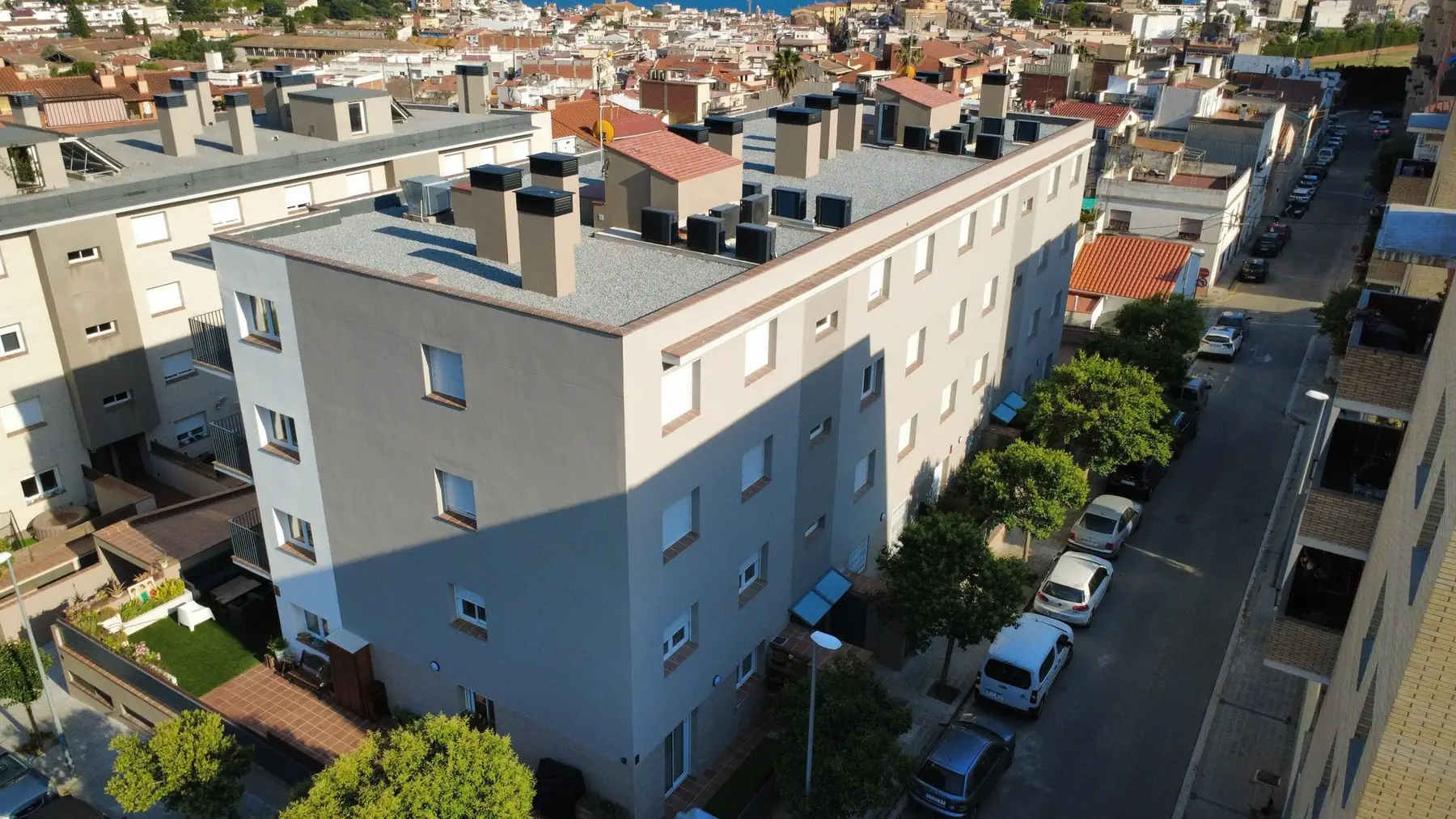 Fachada del edificio en Canet de Mar